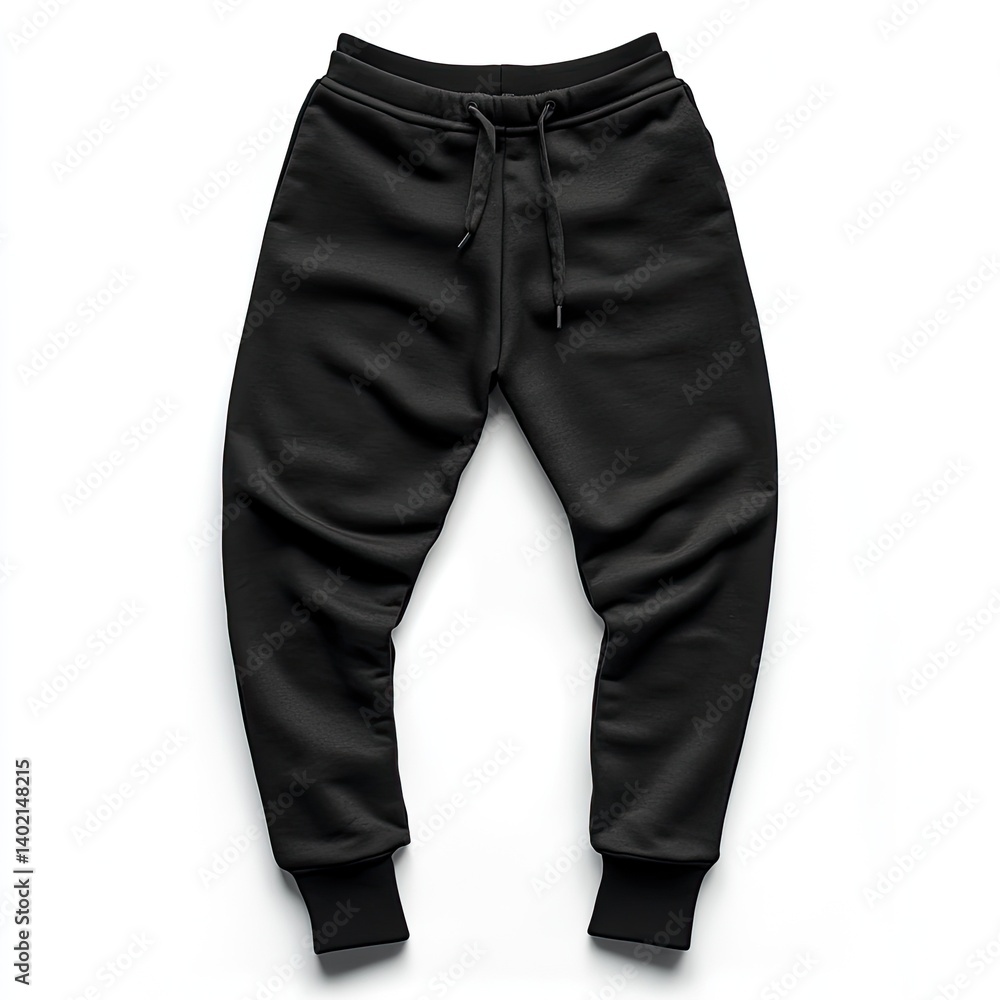 Black sweatpants, plain, simple design Black sweatpants, plain, simple design