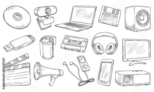 multimedia handdrawn collection