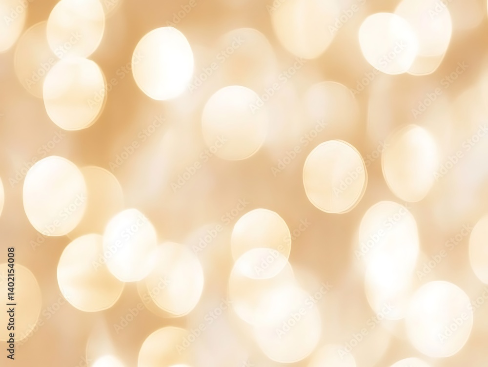 Ethereal gold bokeh lights background abstract and festive design