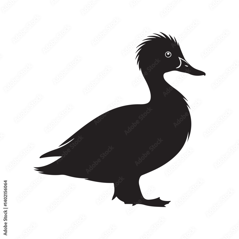 Mallard duck silhouette isolated on white background. Duck icon vector illustration design Mallard duck silhouette isolated on white background. Duck icon vector illustration design