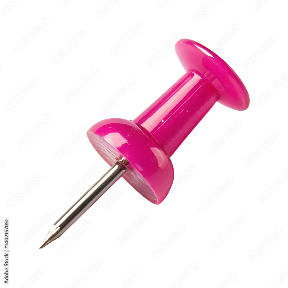 pink push pin isolated on transparent background pink push pin isolated on transparent background