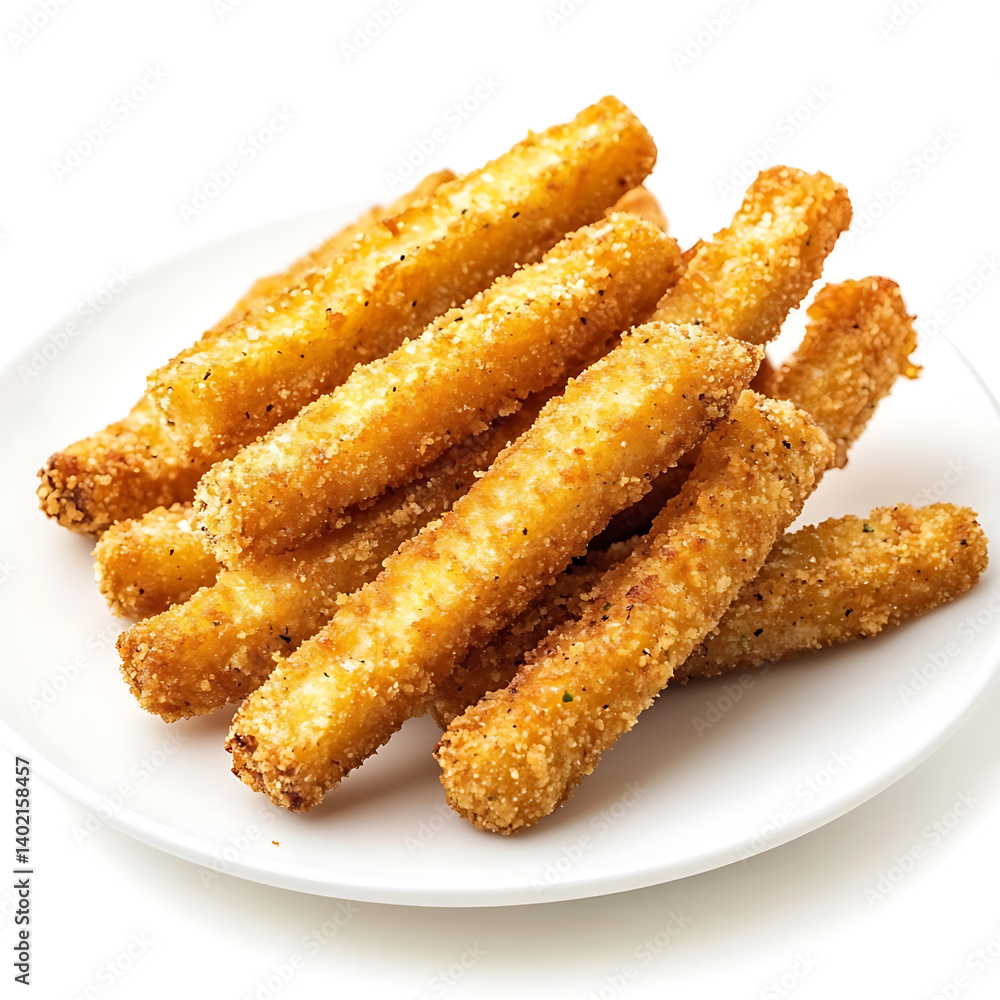 Golden and crispy eggplant fries with a light, crunchy coating and a tender, savory interior Golden and crispy eggplant fries with a light, crunchy coating and a tender, savory interior