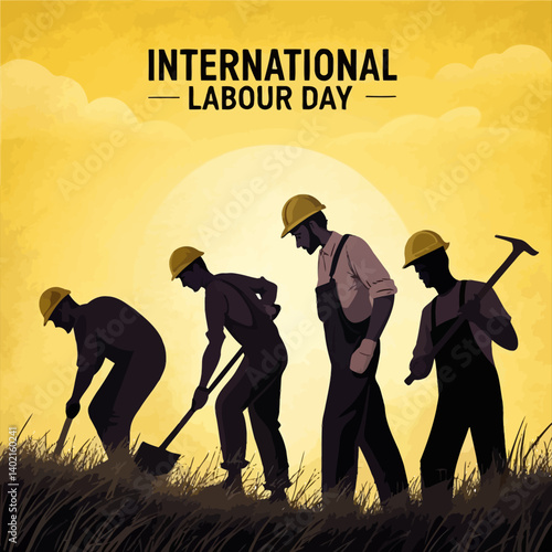 Internation Labor Day Social Media Post Design