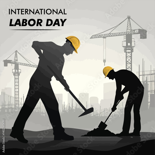 Internation Labor Day Social Media Post Design