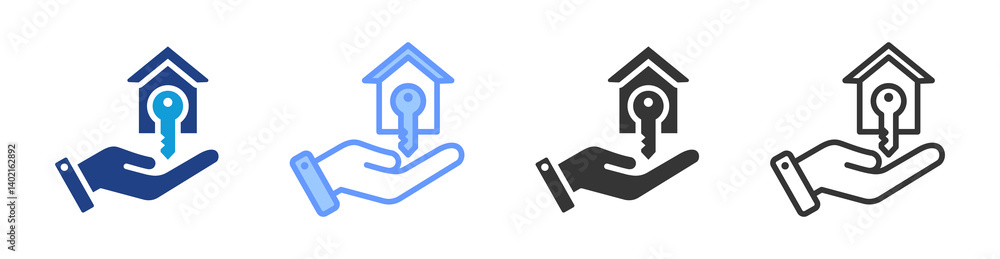 Ownership icon set multiple style collection Ownership icon set multiple style collection