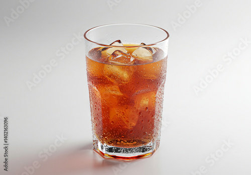 Wallpaper Mural Iced Tea Drink Glass Stock Photo isolated on white background Torontodigital.ca