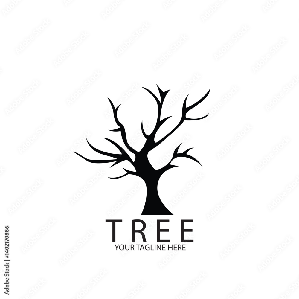 Obraz premium simple tree icon vector illustration template design