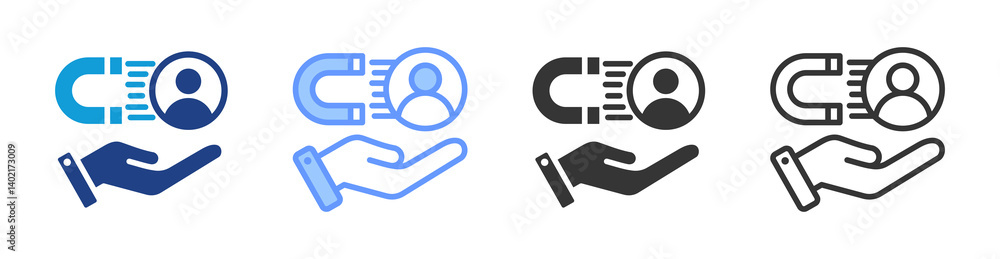 Employee Retention icon set multiple style collection Employee Retention icon set multiple style collection