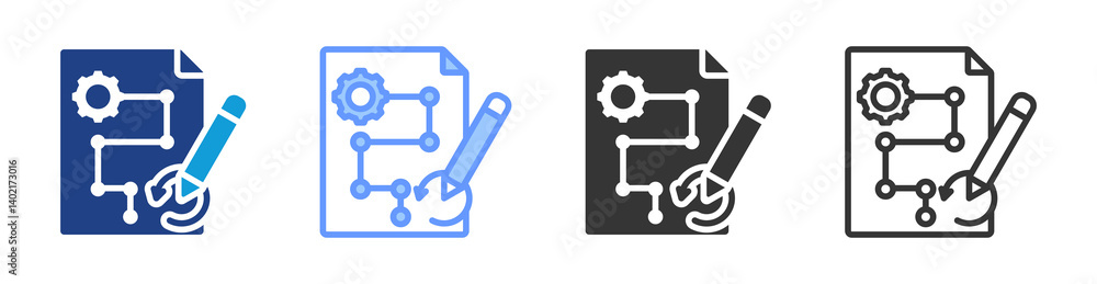 Redesign icon set multiple style collection Redesign icon set multiple style collection