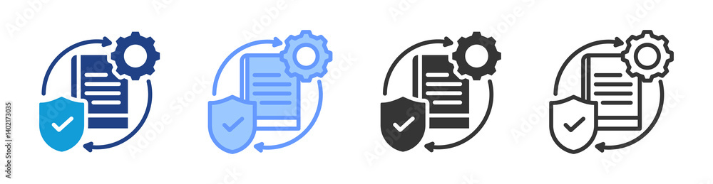 Guidelines icon set multiple style collection Guidelines icon set multiple style collection