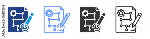Redesign icon set multiple style collection