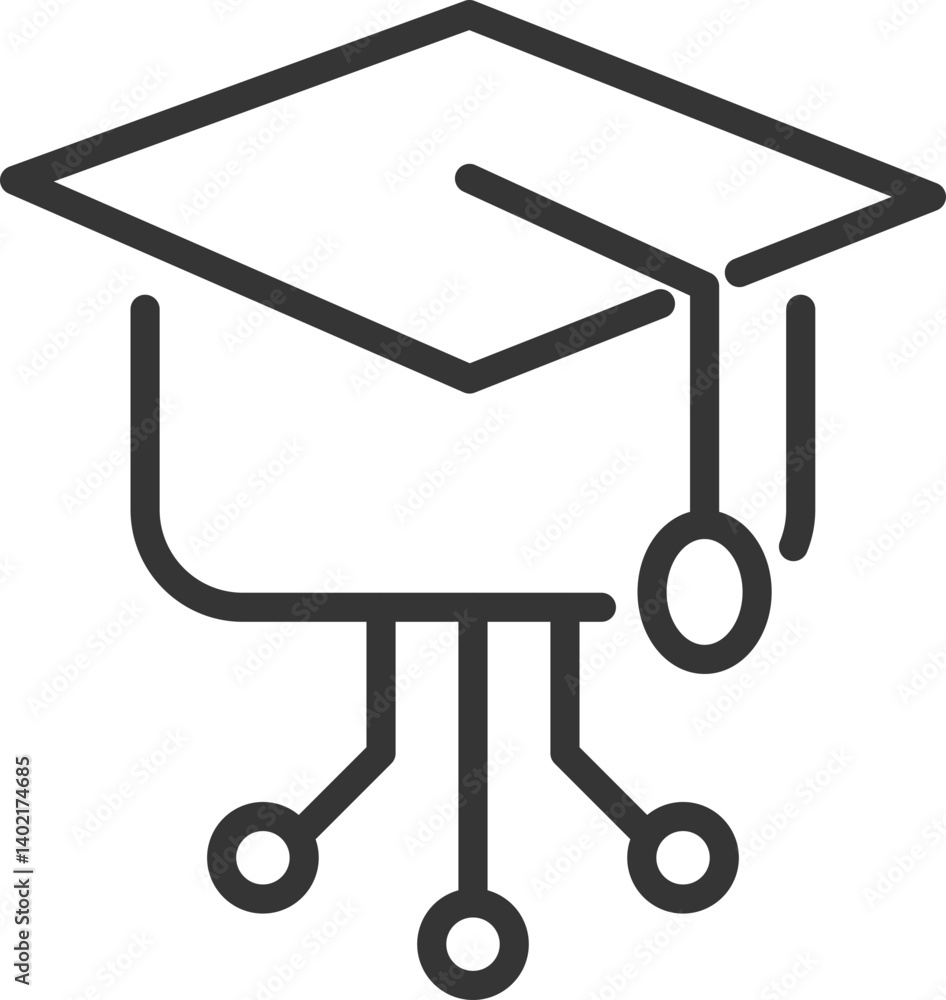 Graduation Vector Icon Stock Illustration Graduation Vector Icon Stock Illustration