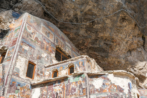 Wallpaper Mural Ancient christian frescoes inside the Sumela Monastery in Trabzon, Turkey. 10 September 2023 Torontodigital.ca