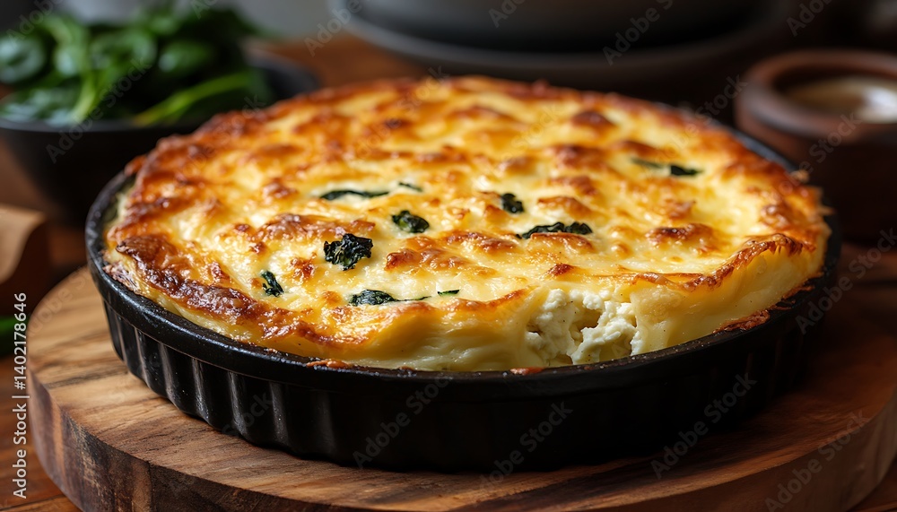 Baked Spinach and Cheese Tart Baked Spinach and Cheese Tart