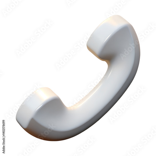 3d render of a telephone receiver