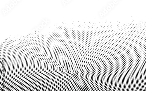 Light halftone dots grunge background
