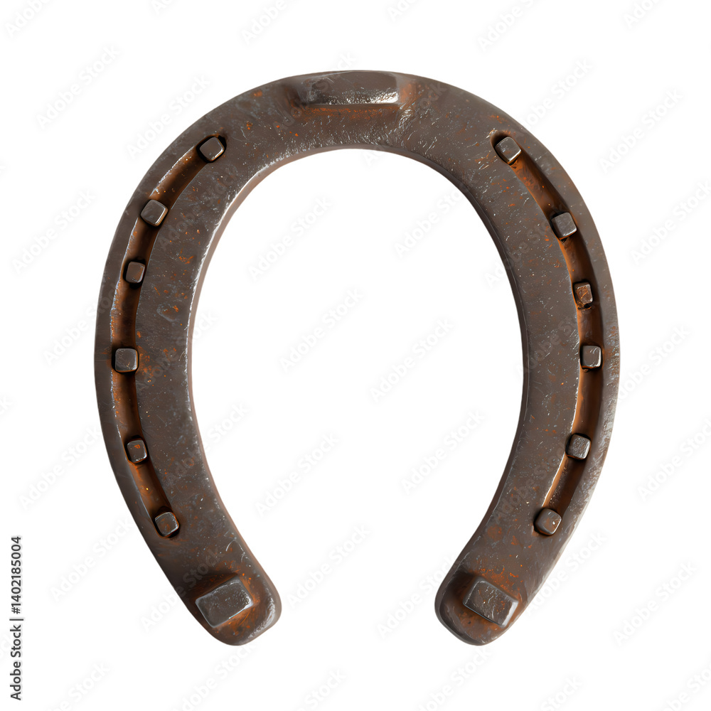 Rusty Horseshoe, Good Luck Charm on Transparent background Rusty Horseshoe, Good Luck Charm on Transparent background