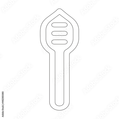 Geometric shape with random, chaotic lines. Abstract monochrome element.