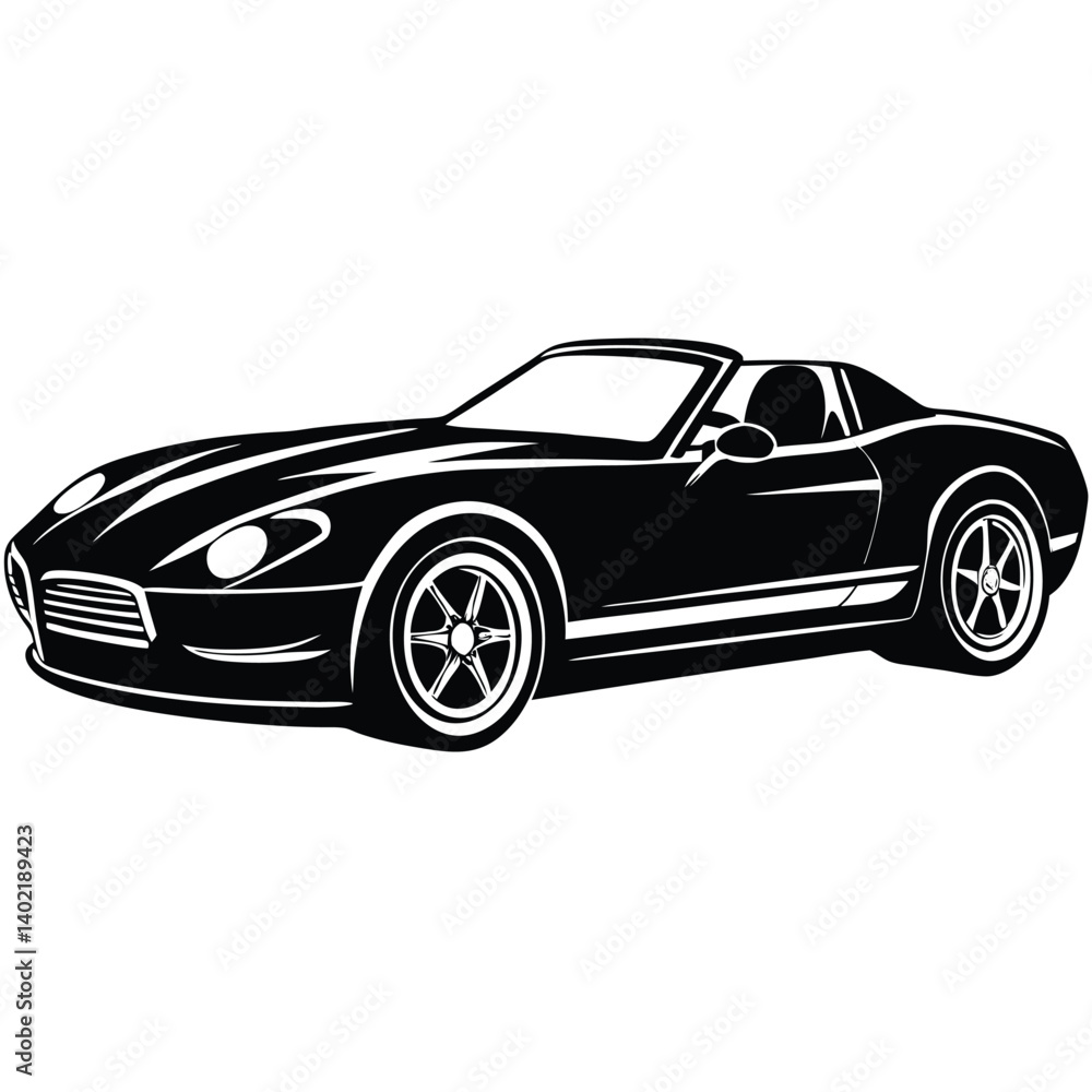Obraz premium roadster silhouette