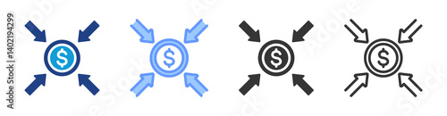 Bud Suppression icon set multiple style collection