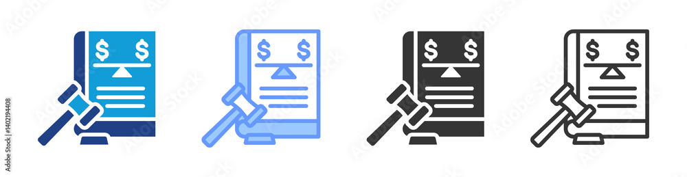 Antitrust Litigation icon set multiple style collection Antitrust Litigation icon set multiple style collection