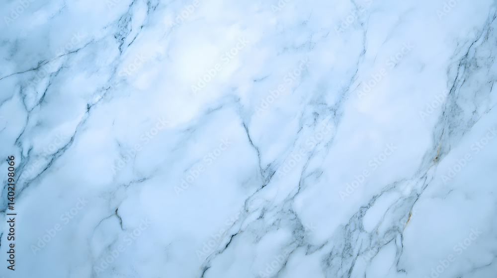 A close-up view of a marble surface featuring beautiful natural patterns in soft blue and white hues, perfect for background texture, design elements, and artistic projects. A close-up view of a marble surface featuring beautiful natural patterns in soft blue and white hues, perfect for background texture, design elements, and artistic projects.