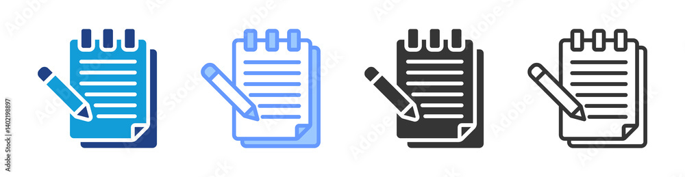 Draft icon set multiple style collection Draft icon set multiple style collection