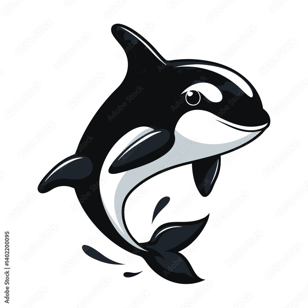 Obraz premium dolphin isolated on white