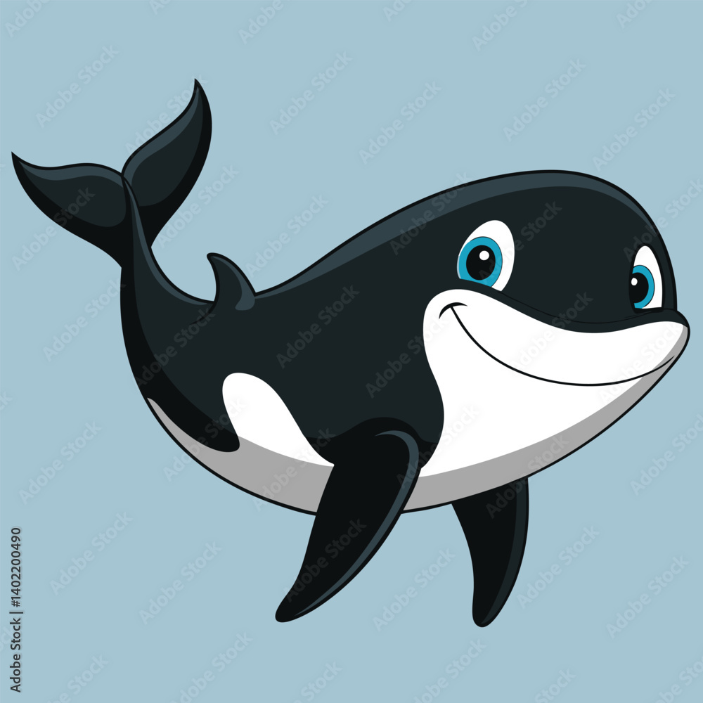 Fototapeta premium cartoon shark cartoon