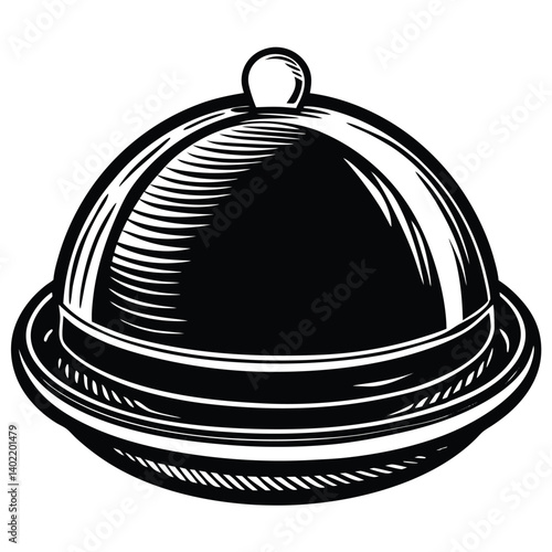 a cloche covering a plate