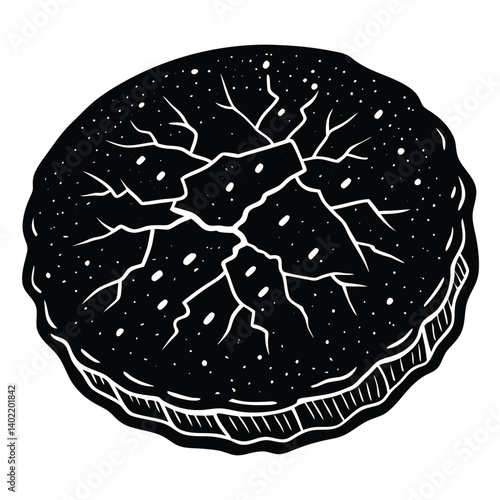 a biscuit with visible cracks