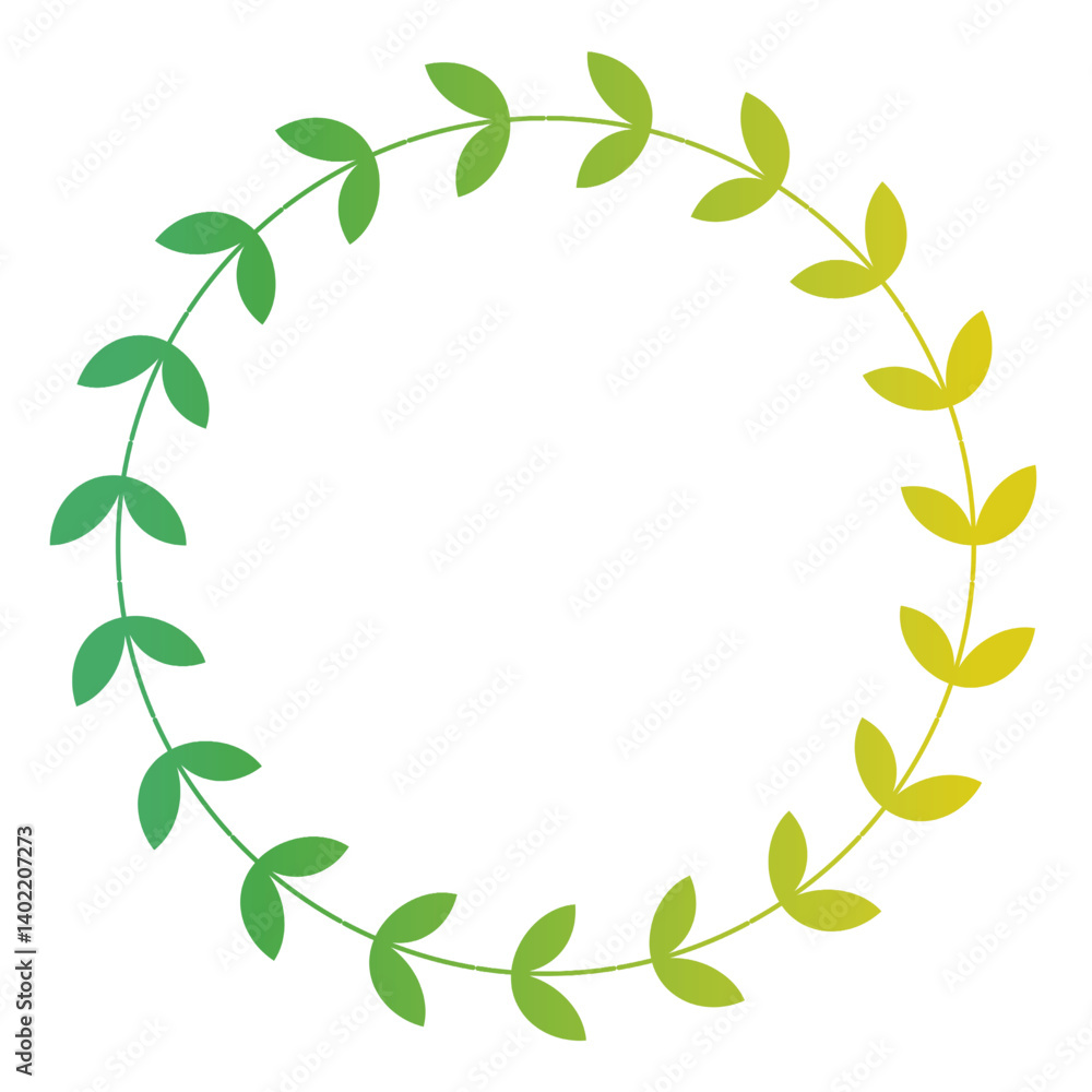 Green Leaf Wreath and Frame Green Leaf Wreath and Frame