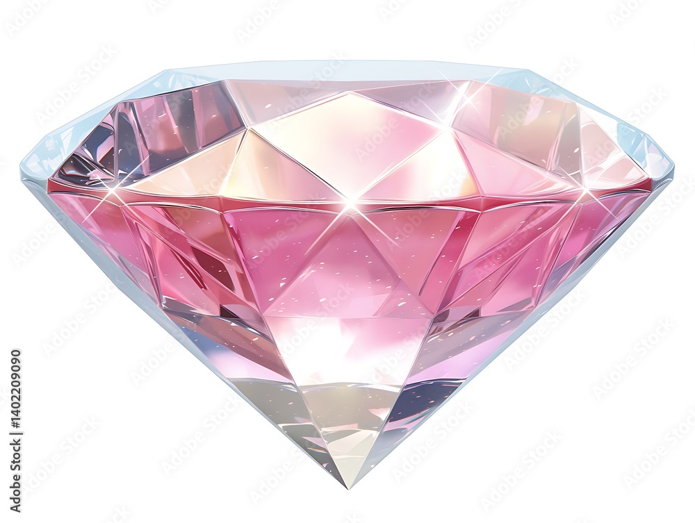 Pink Diamond Illustration Pink Diamond Illustration