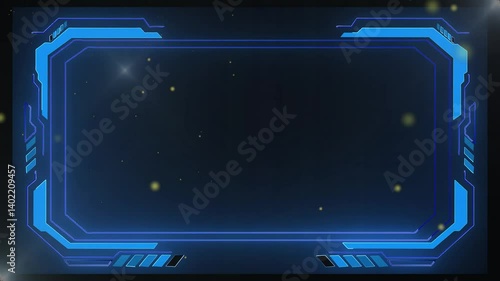 Glowing colored neon frame with moving lines on a transparent alpha channel background in a seamless loop. Decorative glowing neon frame ,Neon effect rectangle frame Loop background 4K
