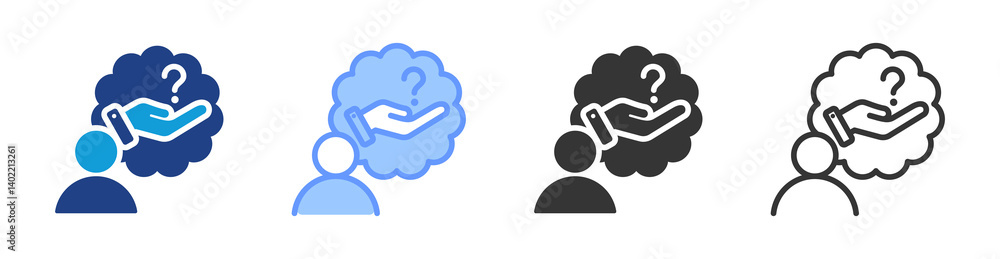 Specialist Consultation icon set multiple style collection Specialist Consultation icon set multiple style collection