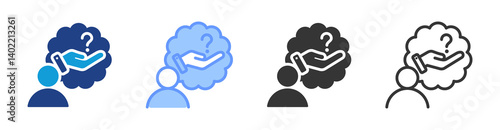 Specialist Consultation icon set multiple style collection