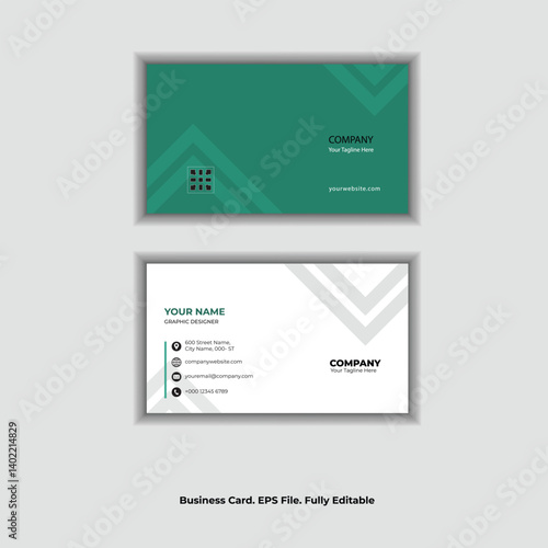 Double-sided creative business card template.