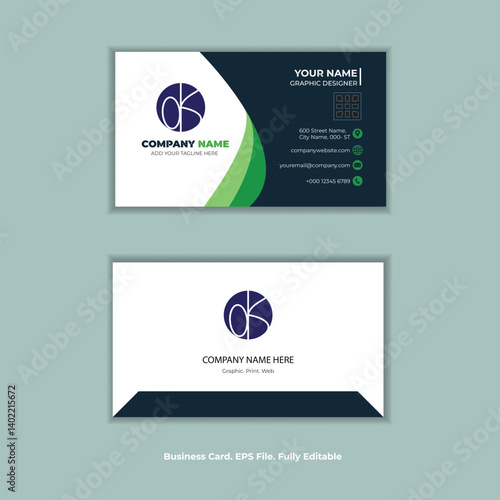 Double-sided creative business card template.
