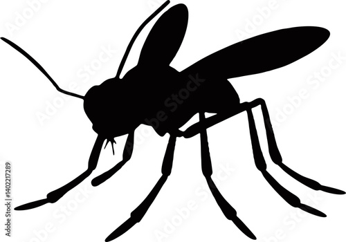 mosquito silhouette vector