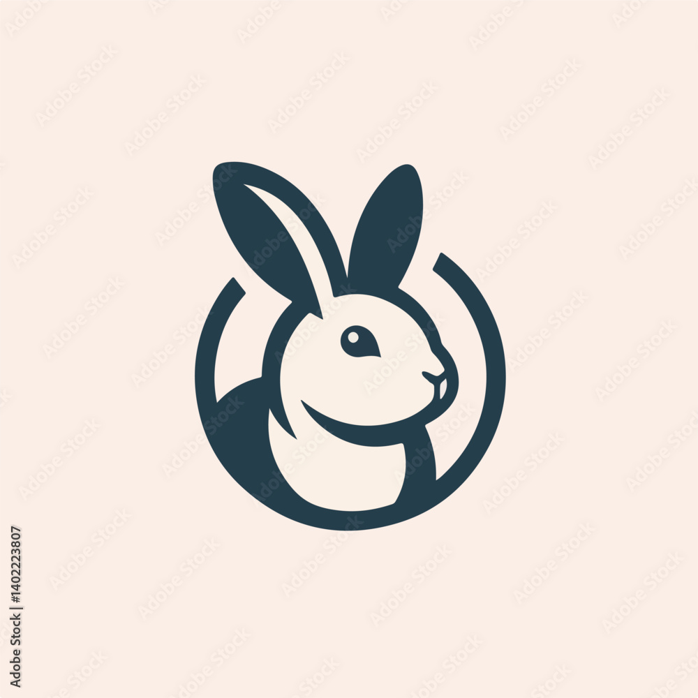 Fototapeta premium rabbit logo vector
