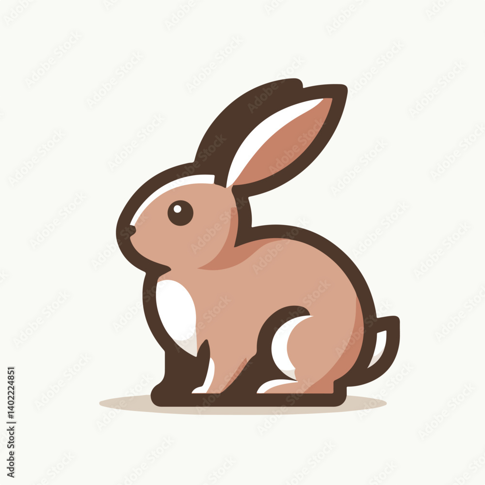 Obraz premium rabbit logo vector