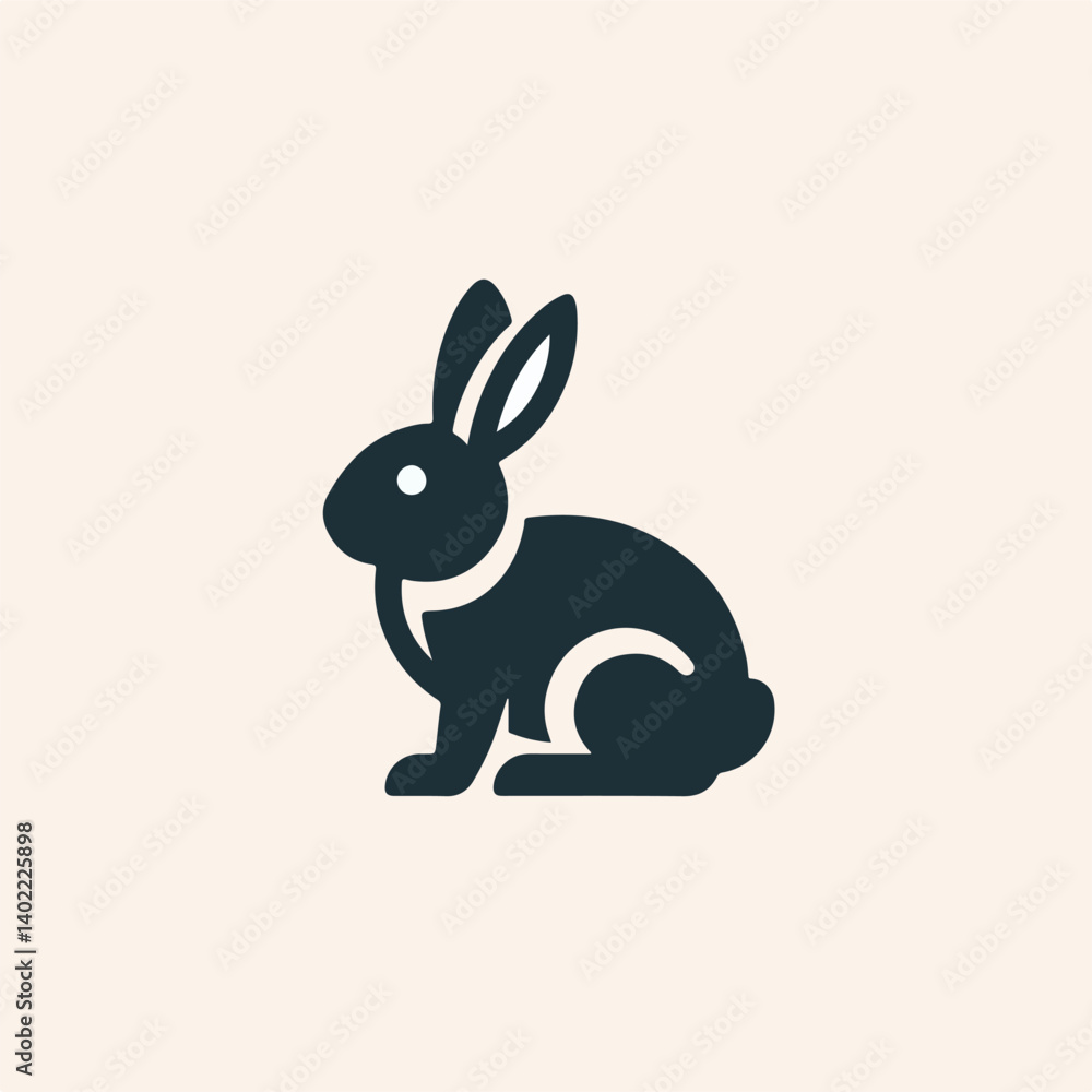 Obraz premium rabbit logo vector