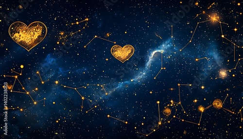 Cosmic Heart Constellations