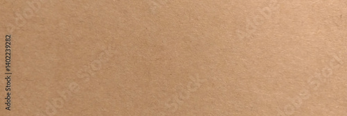 Brown cardboard sheet of paper background. Close up brown paper texture and background with copy space. 