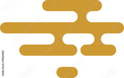 Chinese Golden Cloud Icon