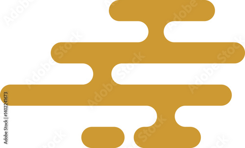 Chinese Golden Cloud Icon