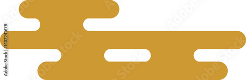 Chinese Golden Cloud Icon