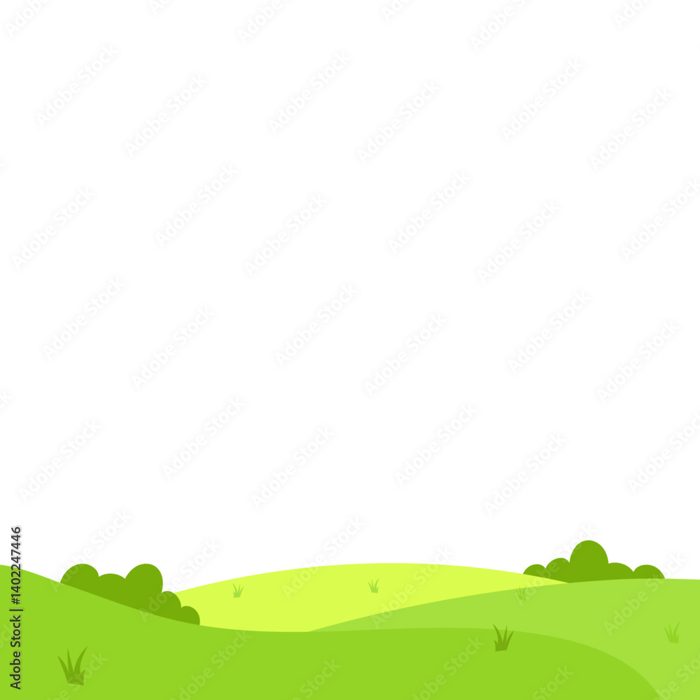 Green Field Illustration Green Field Illustration