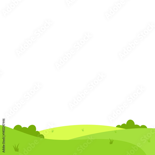 Green Field Illustration