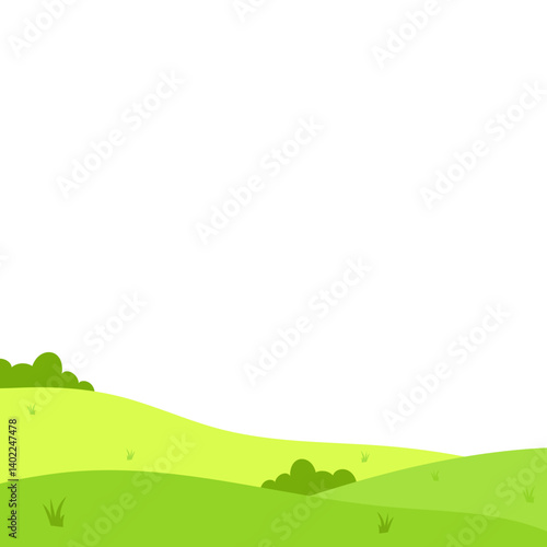 Green Field Illustration